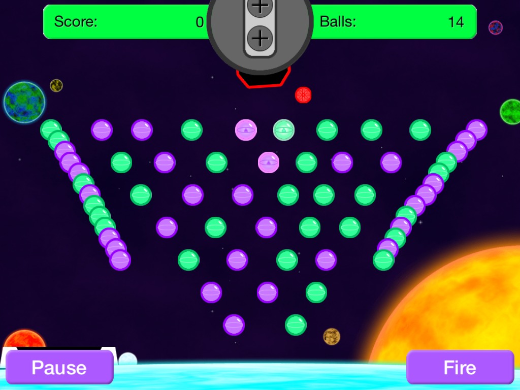 Space Ponggle- Super Glow Ball截图1