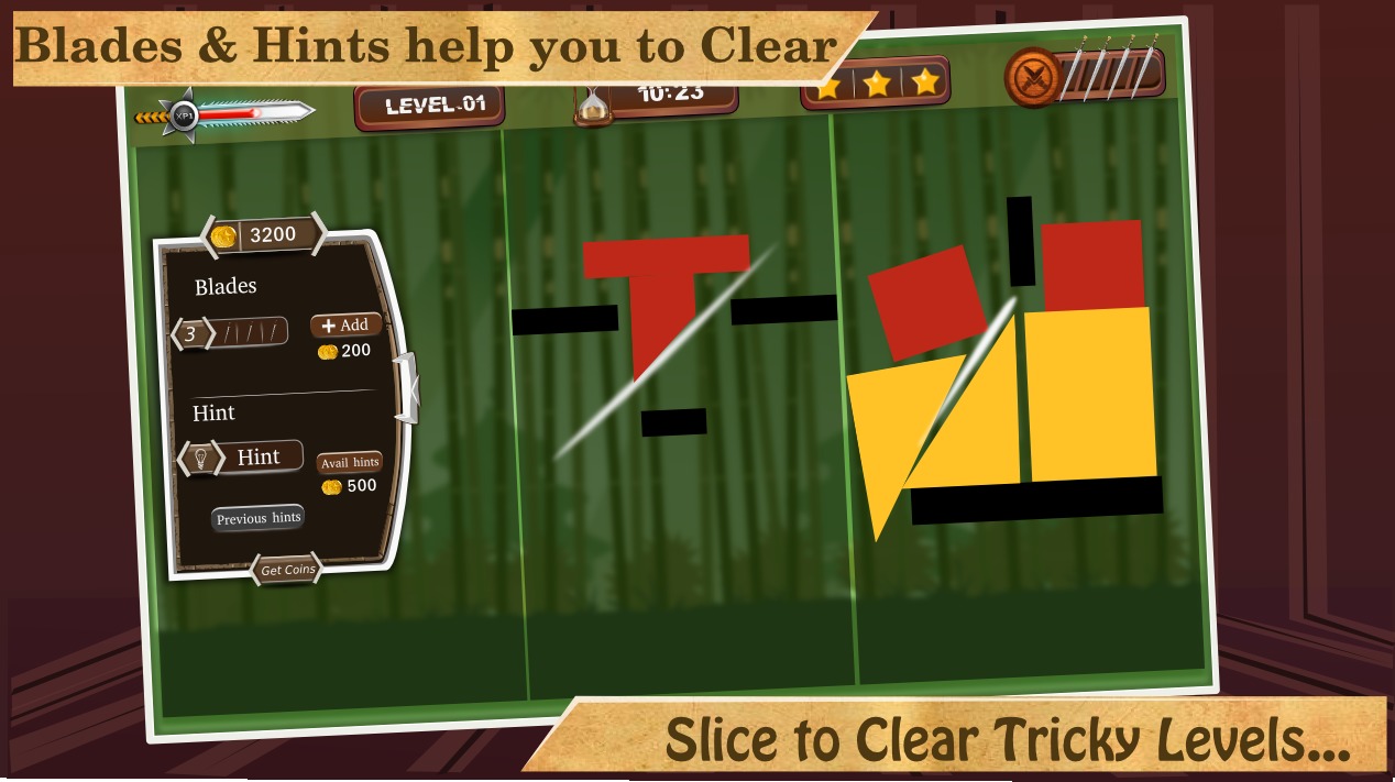 Slice'Em Down - Cut the blocks截图3