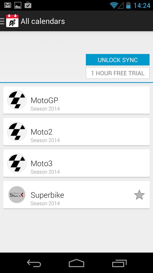 2014 Moto GP Race Calendar截图1