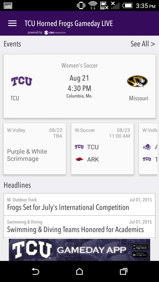 GoFrogs.com Gameday LIVE截图1