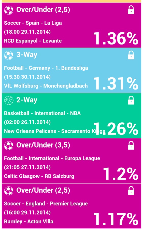 Surebets Arbitrage Betting截图5