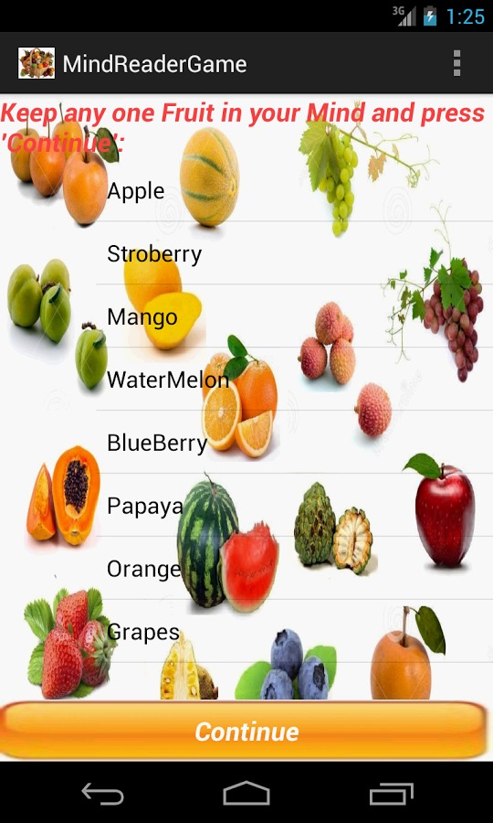 Fruit Mind Reader截图2