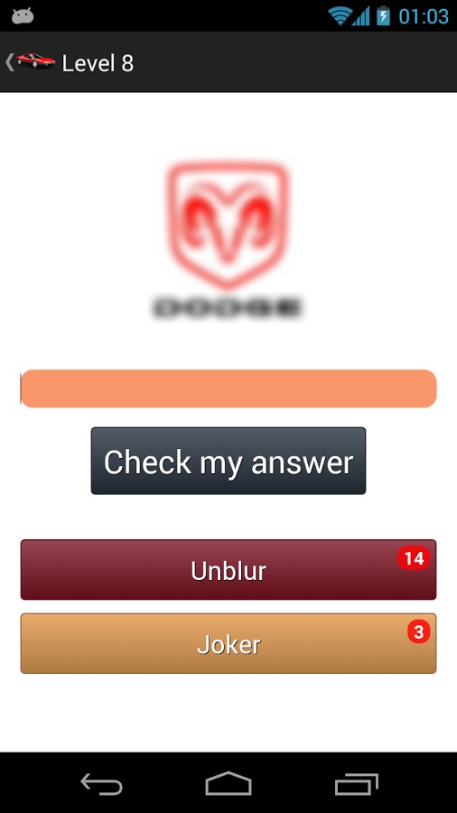 Blur Car Quiz (Logo Guess)截图3