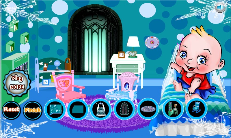 Frozen Princess Baby Room Game截图3