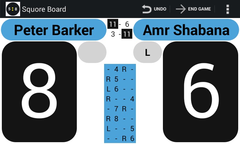 Squash Score Board Squore截图2