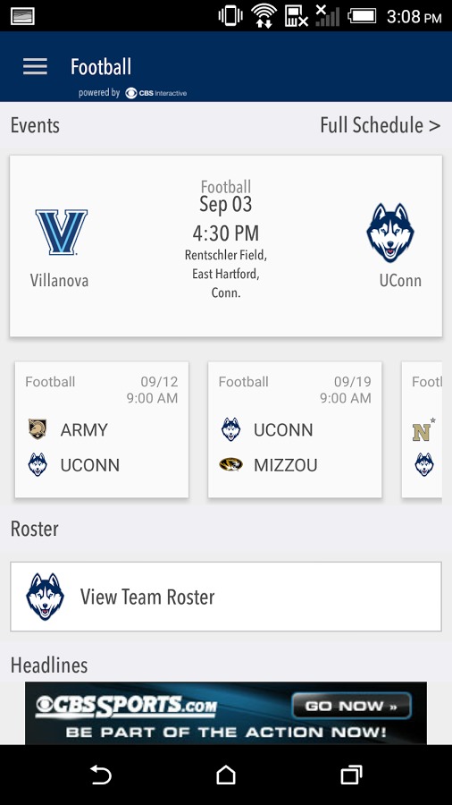 UConn Huskies Gameday LIVE截图2