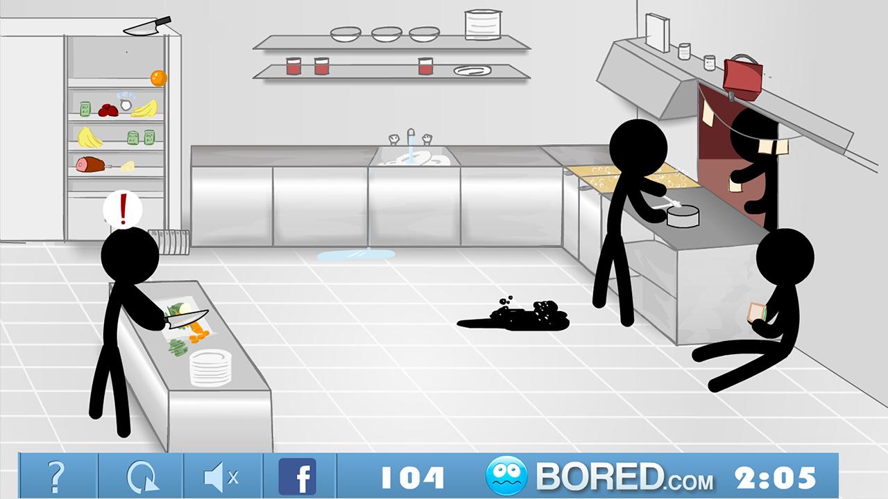 Stickman Click Death Kitchen截图2