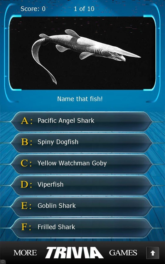 Name that Fish Trivia截图3