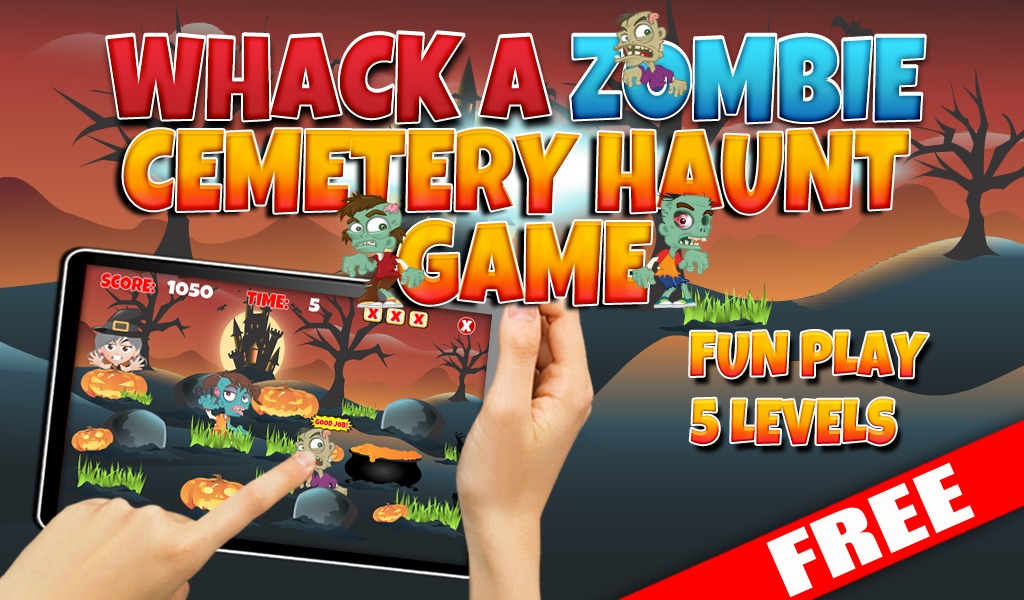 FREE Whack A Zombie Game截图1