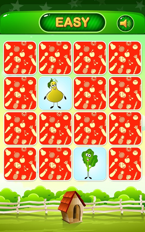 Vegetable Memory Match Game截图1