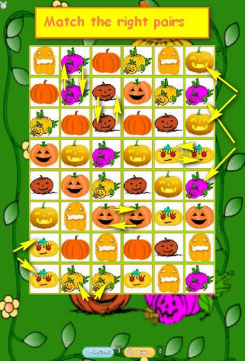 Pumpkin Match Same Puzzle截图2