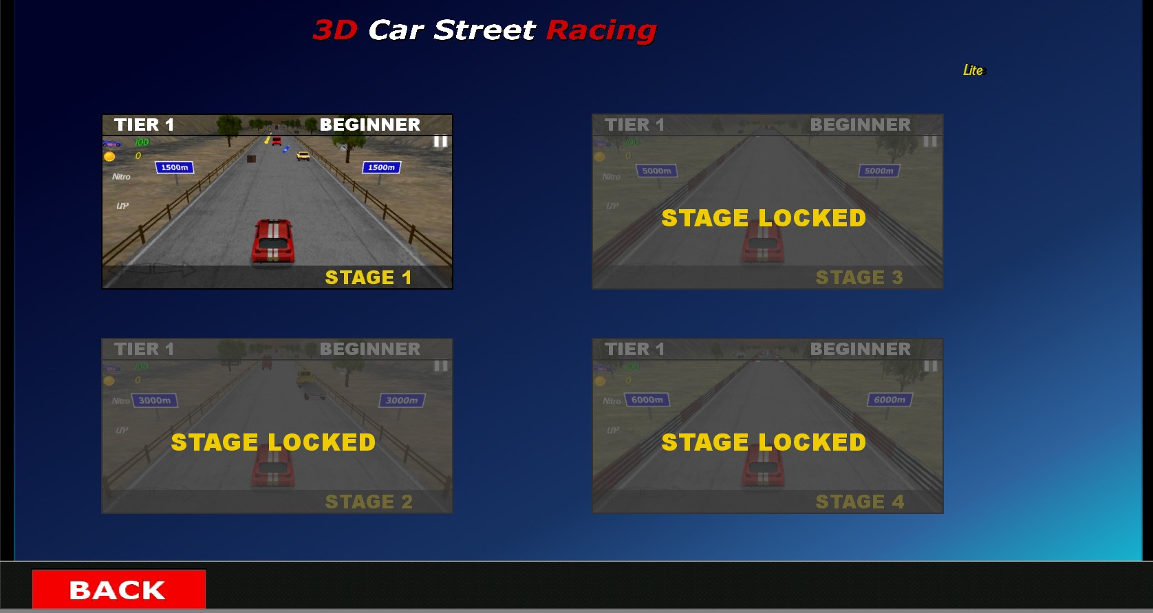 3D Car Street Racing截图2