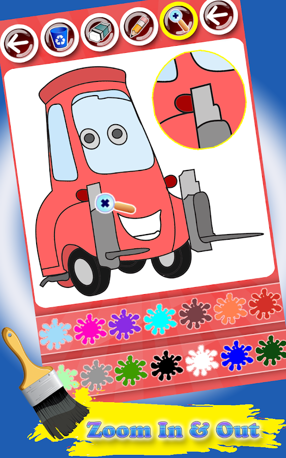 My Lightning Cars Coloring Pages for Kids截图2