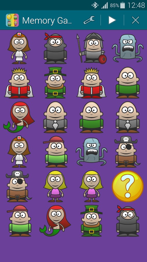 Characters, Memory Game(Pairs)截图4