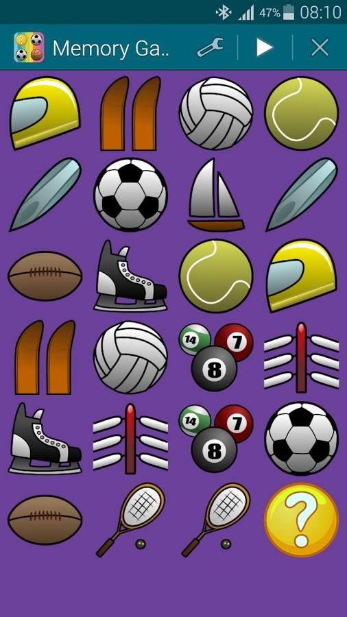 Sports 1, Memory Game (Pairs)截图4