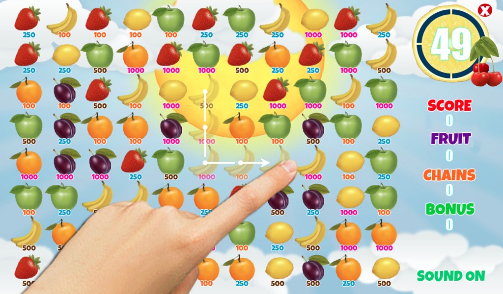 FREE Fruit Swipe Frenzy Match3截图2