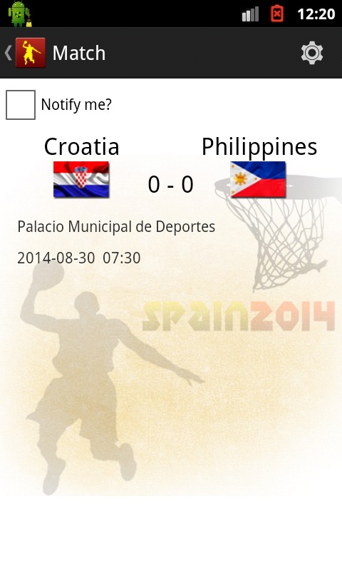 Basket World Cup Spain Fixture截图5