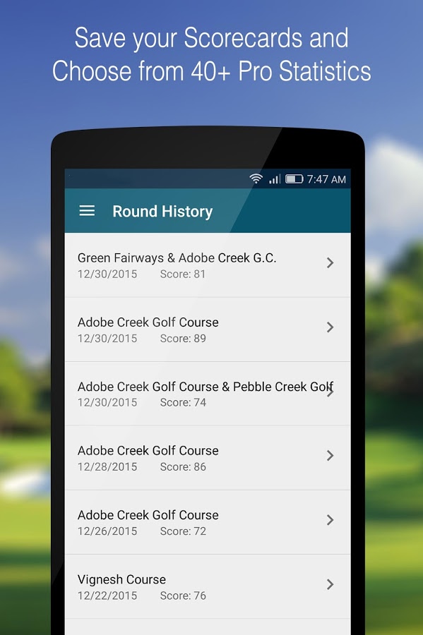 MyScorecard Golf Score Tracker截图3