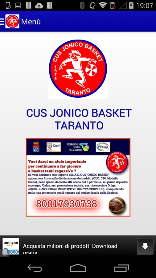 Cus Jonico Basket Taranto截图4