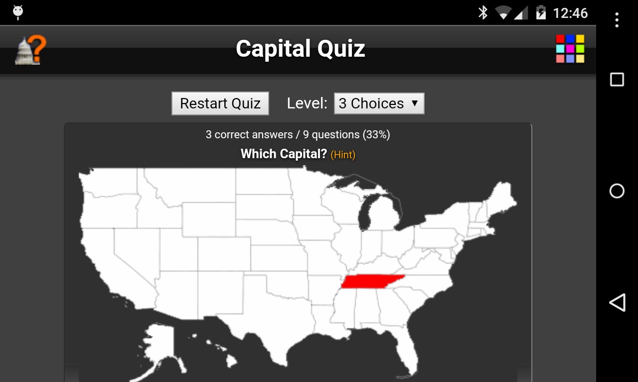 Capital Quiz free截图4