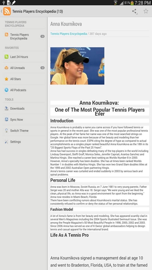 Tennis Players Encyclopedia截图3