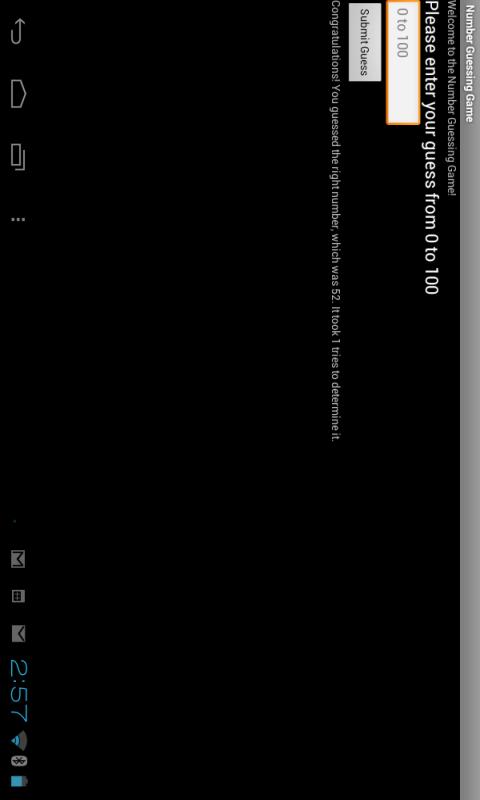 Numbers Guessing Game截图2