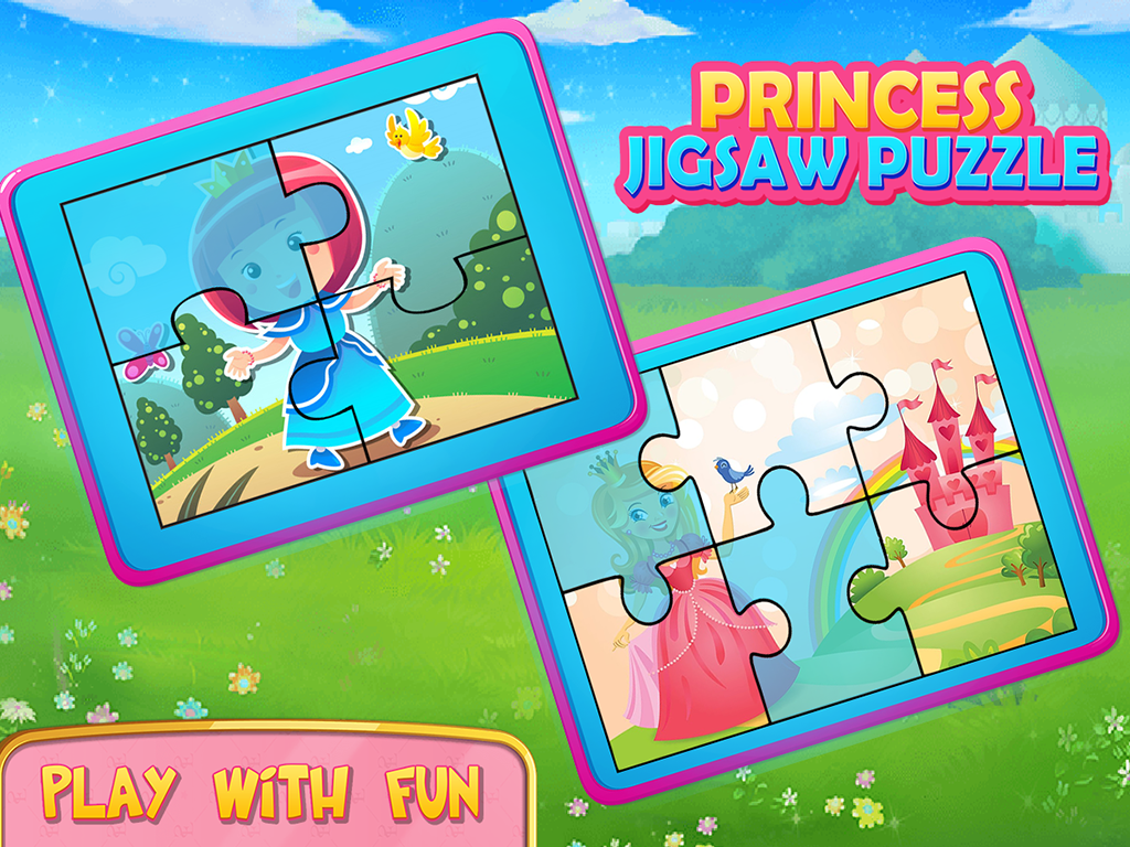 Pink Princess Puzzles Girls Games截图3