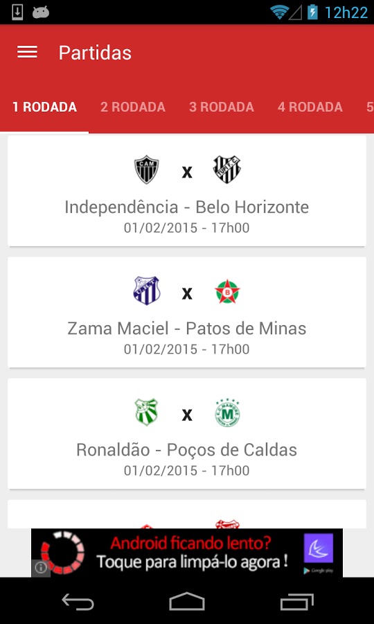 Campeonato Mineiro 2015截图2