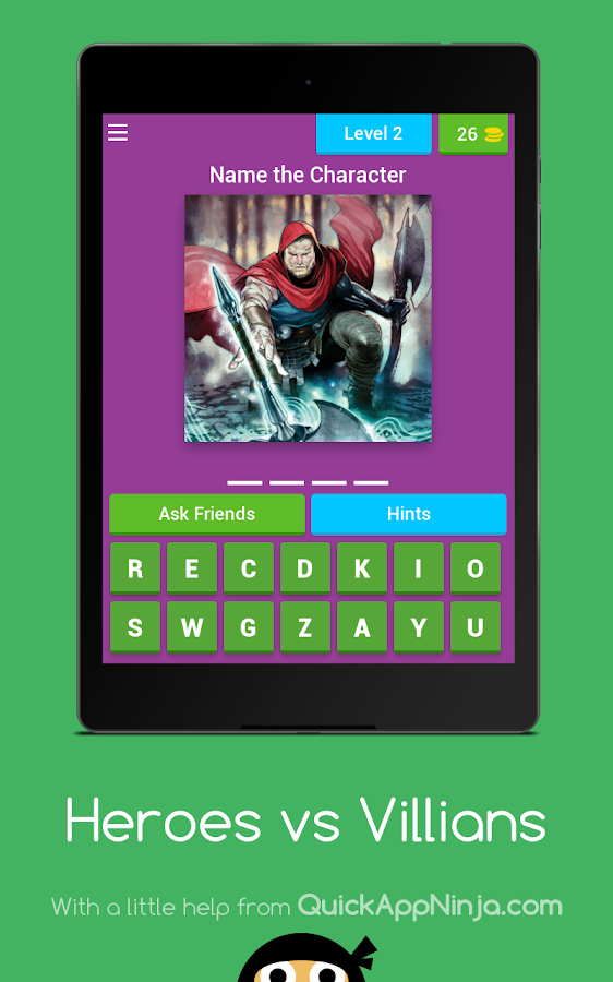 Heroes vs Villains - Trivia Game截图2