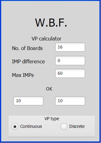 WBF VP scale calculator截图1