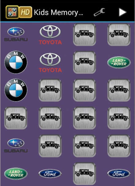 Cars Logo Memory HD截图3