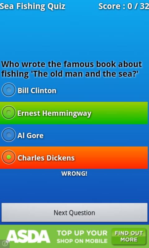 Best Sea Fishing Quiz截图2