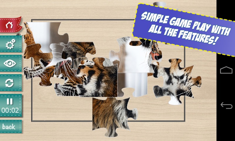 Free Big Cats Jigsaw Puzzle截图4