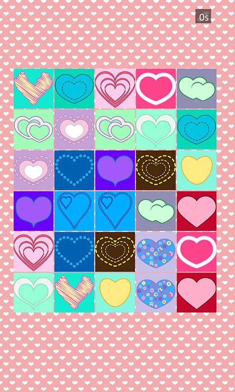 Valentine Hearts – Match Pairs截图2