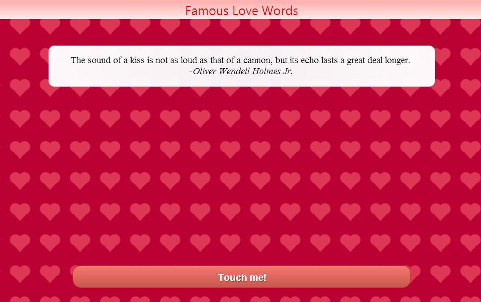 Famous Love Words截图3