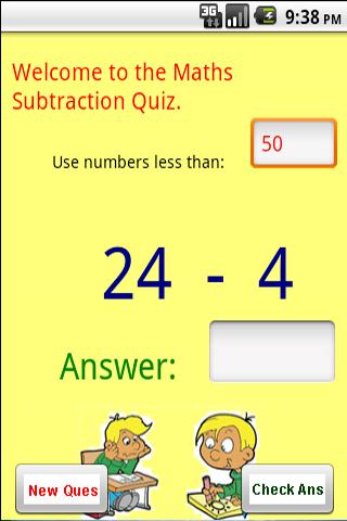 Maths - Subtraction Quiz截图1