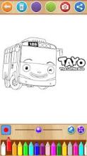 Tayo Bus Coloring Book截图2