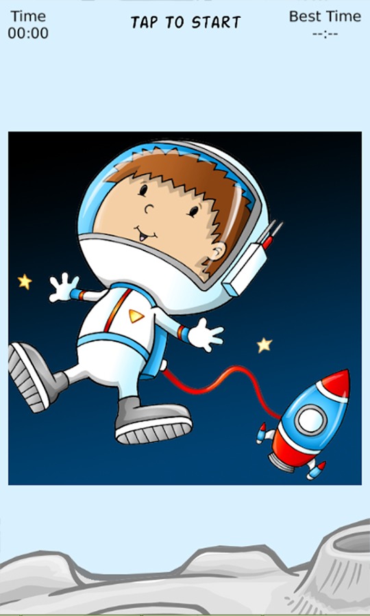 Astronaut Fun Sliding Puzzle截图5