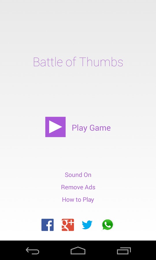 Battle of Thumbs - Free截图1