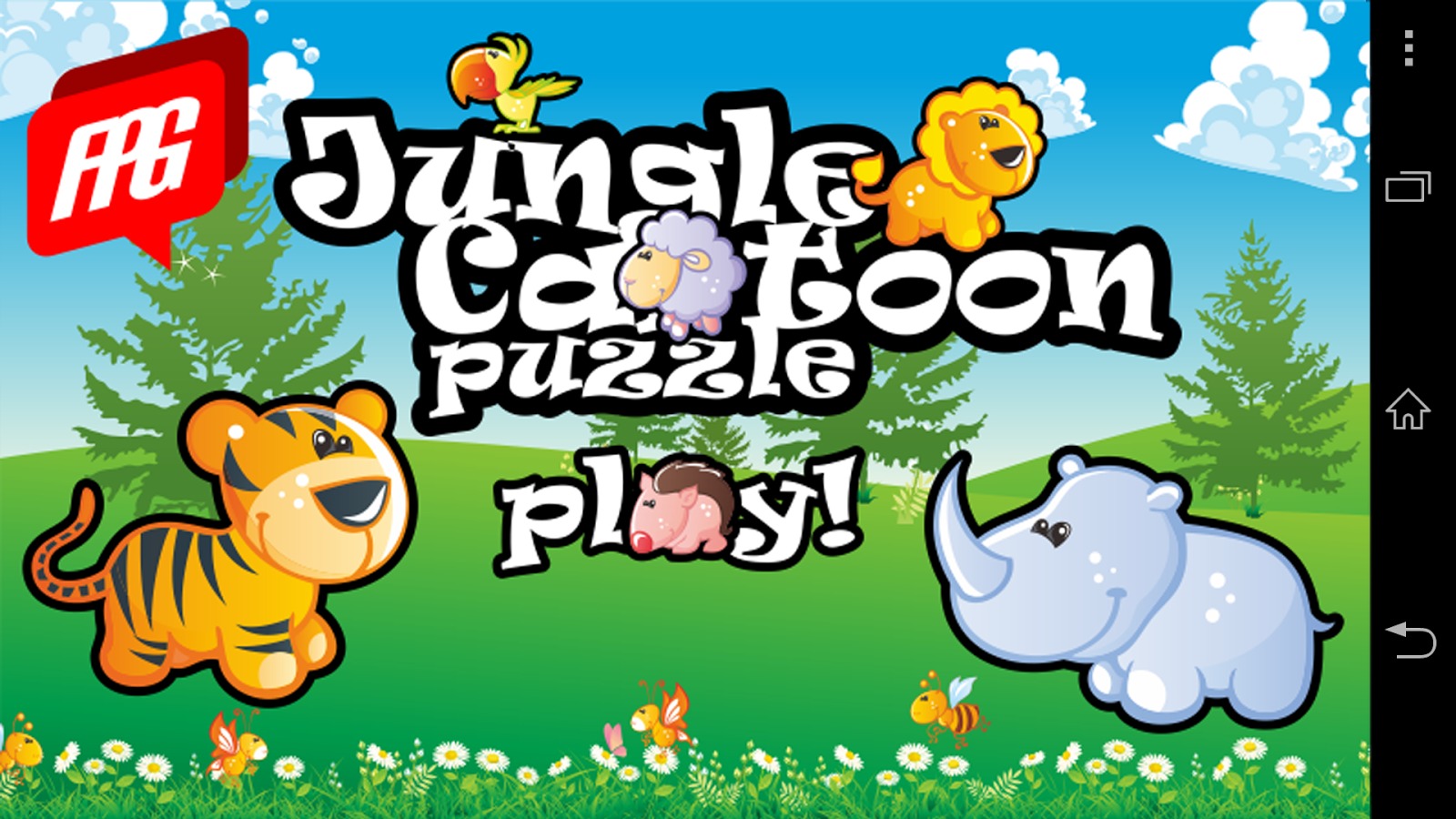 Jungle Cartoon Puzzle截图1