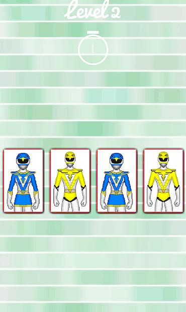 Hero Rangers Memory Game截图3