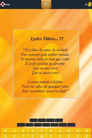 Guess Lyrics: Jorge e Meteus截图3