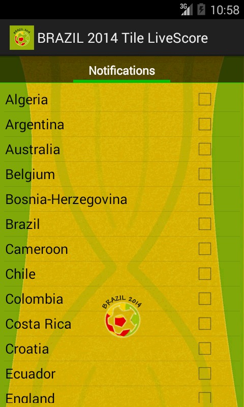 Brazil 2014 Tile LiveScore截图4