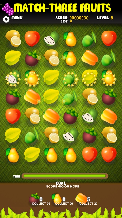 Match Three Fruits - Free截图2