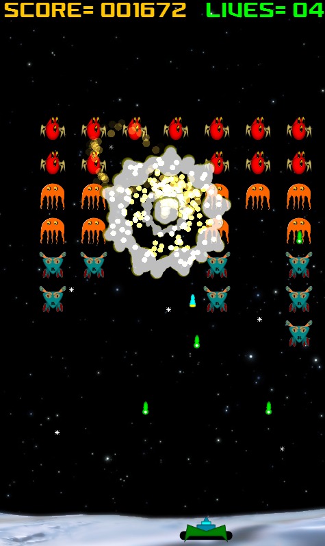 Alien Raiders (Space Invaders)截图5