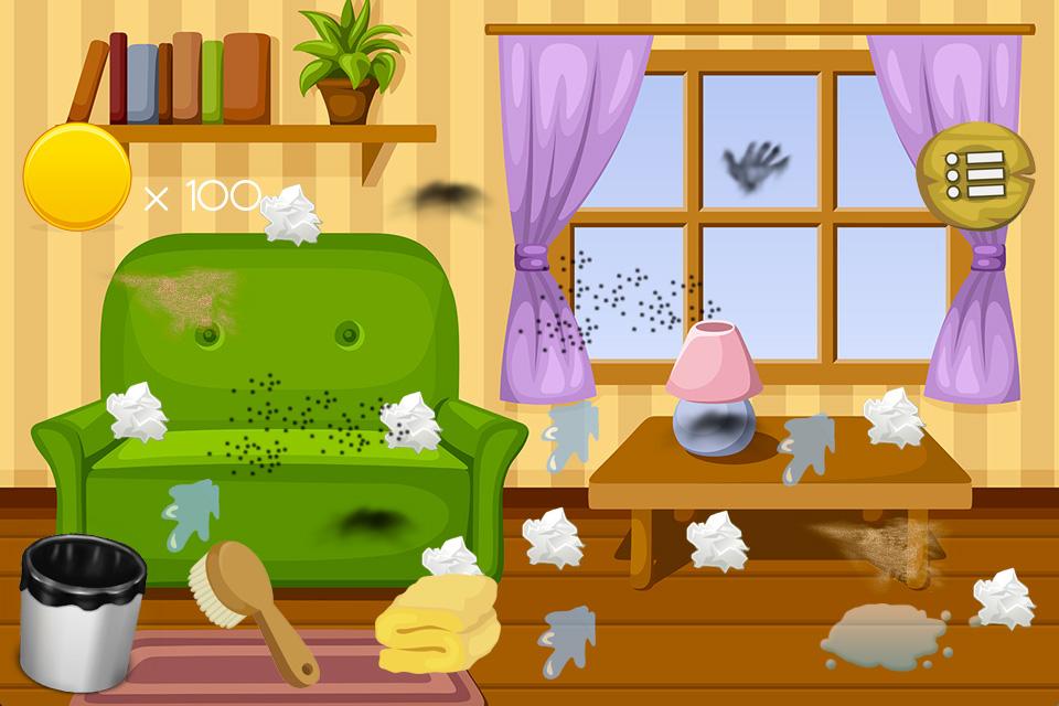 House Clean up Kids Game截图2