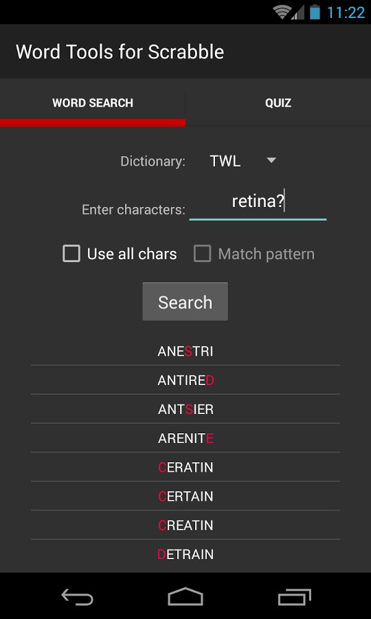 Scrabble Dictionary & Quiz截图1