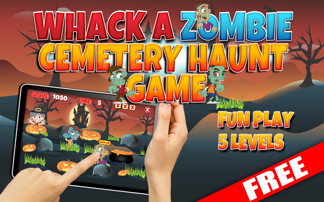 FREE Whack A Zombie Game截图5