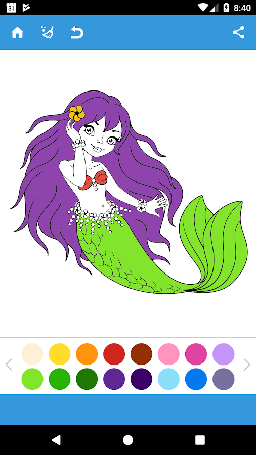 Mermaids Game Coloring截图5