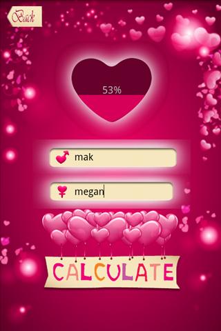 Love Percentage Calculator截图2